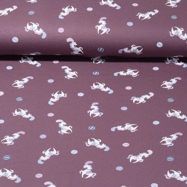 Jersey - Cheval de cirque Mauve Teinté dans la masse