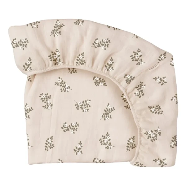 Drap-housse Holly Flowers | Sable