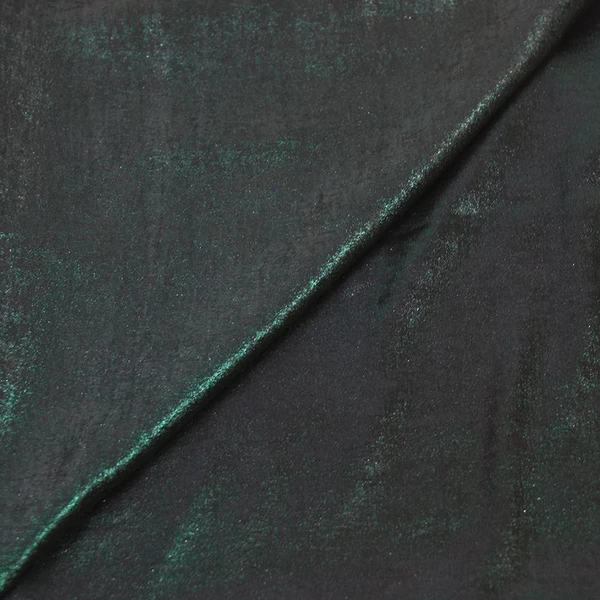 Crêpe irisé vert émeraude