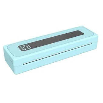 Imprimante Thermique A4 A4B Portable Sans fil Bluetooth, Uniquement pour IOS et Android smartphones Bleu