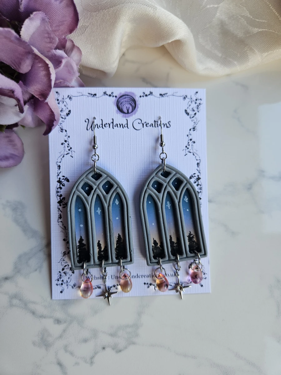 Gothic Window Earrings in