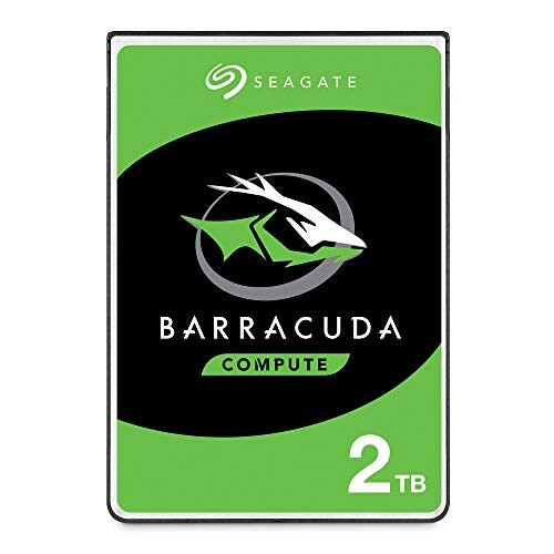Seagate BarraCuda 2 To, Disque dur interne HDD – 2,5 pouces SATA 6 Gbit/s 5 400 tr/min, 128 Mo de mémoire cache, pour PC portable (ST2000LM015)