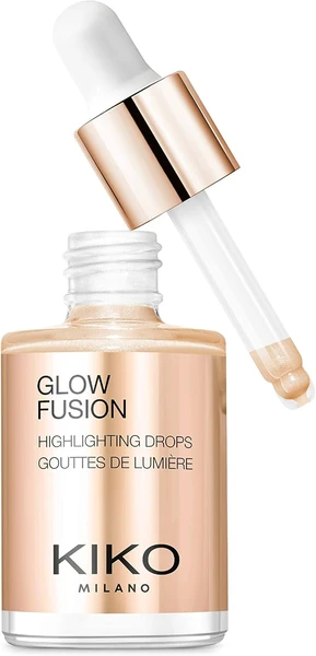 KIKO Milano Glow Fusion Highlighting Drops 03 | Enlumineur Liquide Pour Le Visage Au Fini Métallisé