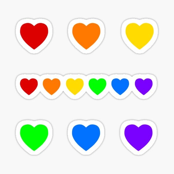 Spectre de coeurs arc-en-ciel | Sticker