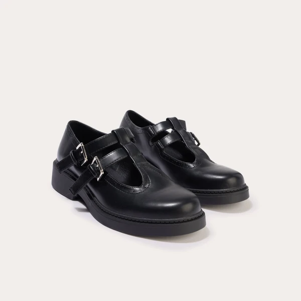 Derbies noir femme