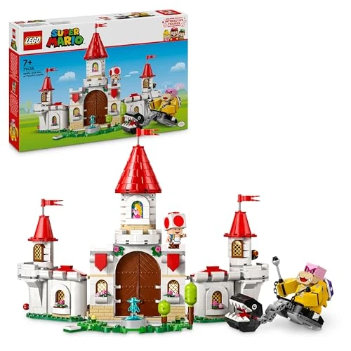 LEGO Super Mario Combat Contre Roy au Château de Peach - Jouet avec des Personnages Nintendo - Set d’Aventures pour Enfants - Idée Cadeau pour Garçons, Filles et Fans de Jeux Vidéo dès 7 Ans 71435