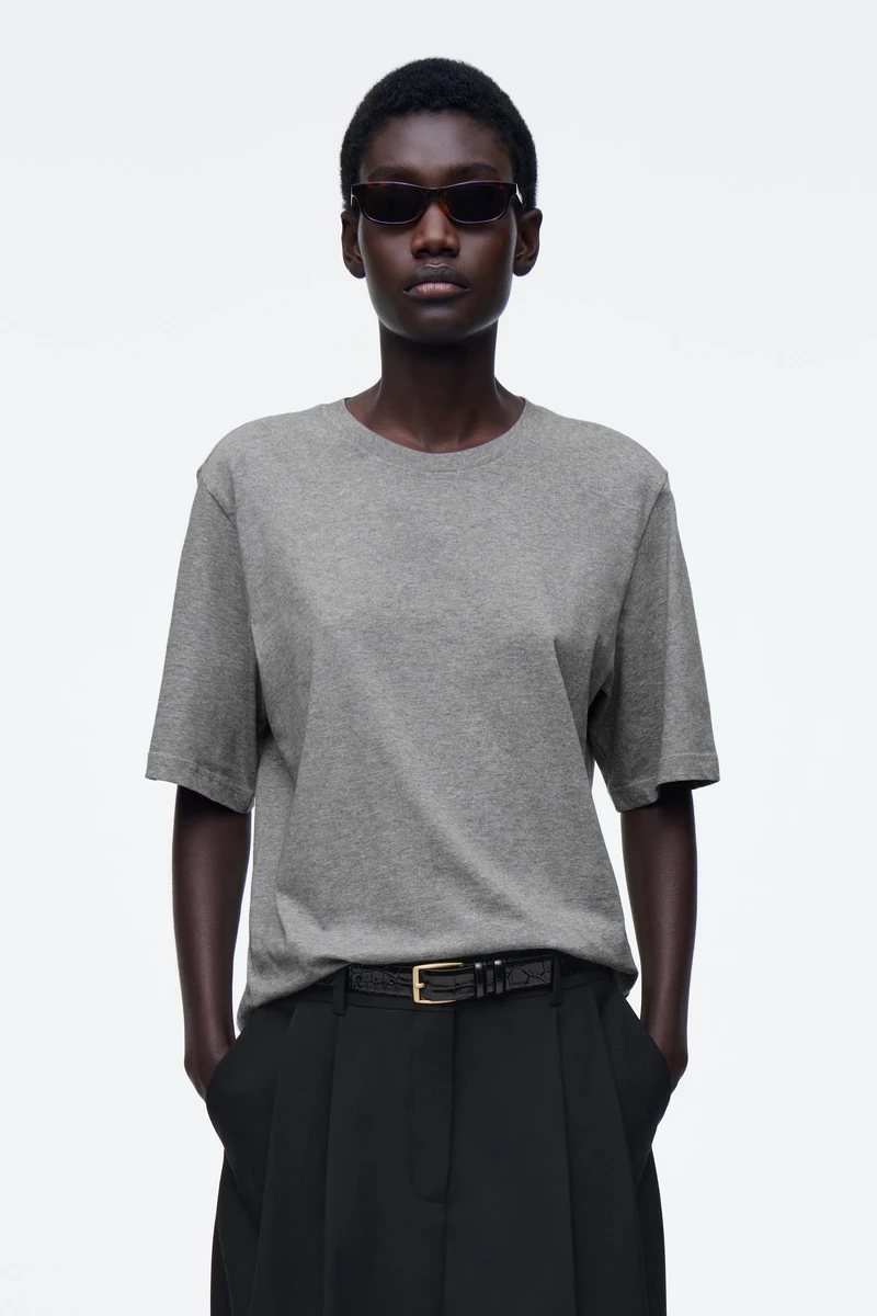 T-SHIRT DÉCONTRACTÉ EN COTON