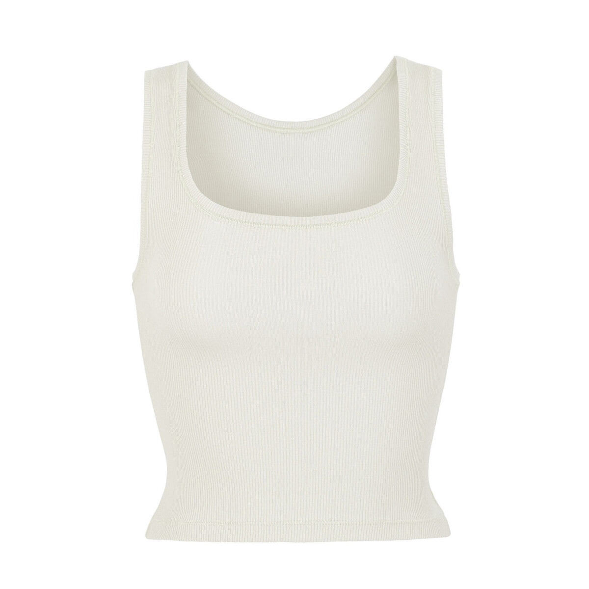 Cotton rib tank - Bone