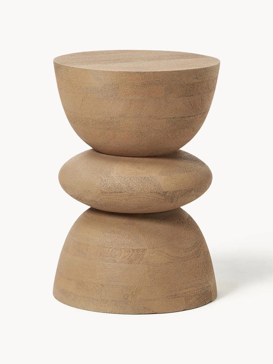 Table d'appoint ronde en manguier Benno