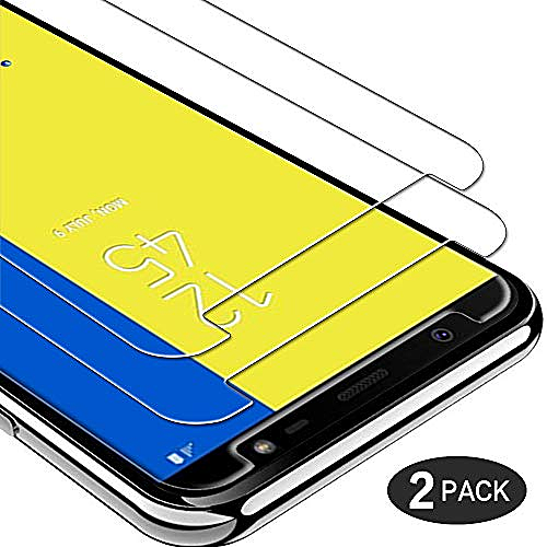 Casecool 2 Pièces Verre Trempé pour Samsung Galaxy J8 2018 sans bulles