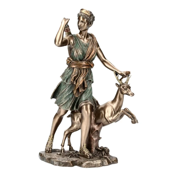 Diana Artemis of Versailles Figurine Greek Roman Mythology Goddess of Hunting and Wilderness 28,5 cm