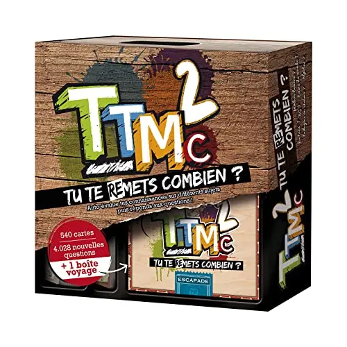 TTMC2 - Tu Te (RE) Mets Combien ? - Jeu de société - Ambiance - Quiz Culture générale - Jeu de Plateau