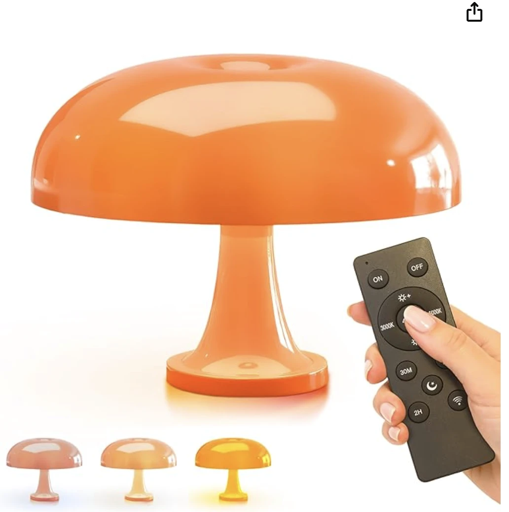 Lampe ronde orange