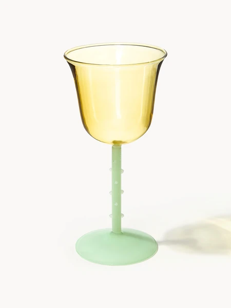Verres à vin en verre borosilicaté Dot, 2 pièces