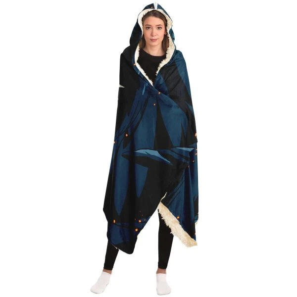 Ghibli Howl's Moving Castle Hooded Blanket