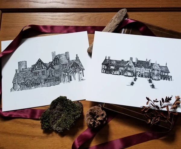 The Haunting of Hill House and Bly Manor Wall Decor Fine Art Print Set