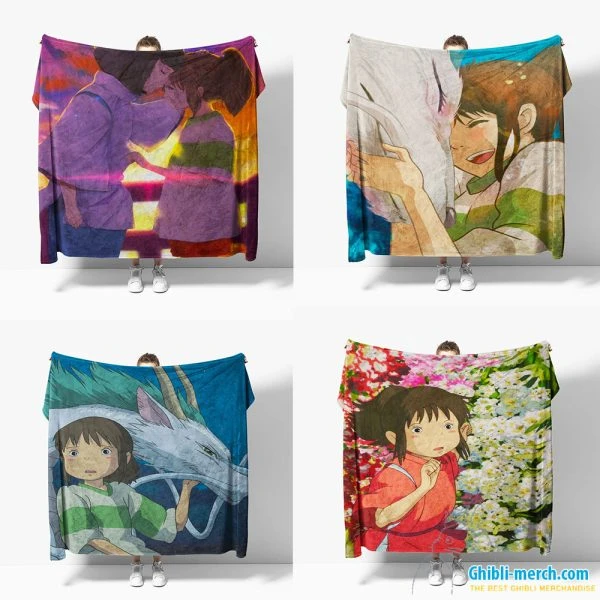 Spirited Away Chihiro Blanket Fleece Super Soft & Warm | Ghibli Merch Store
