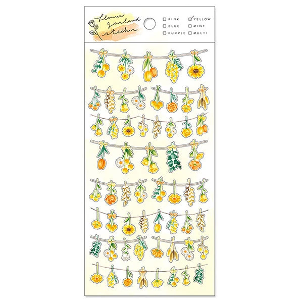 Stickers Flower Land - Yellow