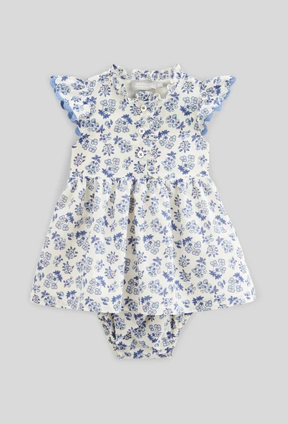 Robe manches courtes imprimée avec bloomer
