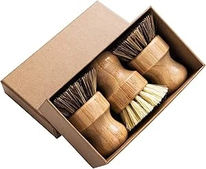 Greenth Pro | Bamboo Round 3 Packs Mini Dish Brush 