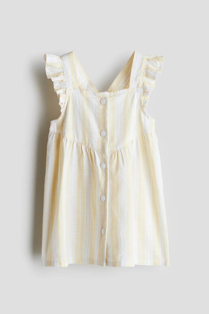 Robe volantée en coton