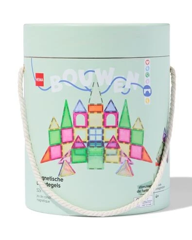 magnetische tegels in emmer 52-delig - HEMA
