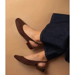 Ballerine Slingback Sophia chocolat