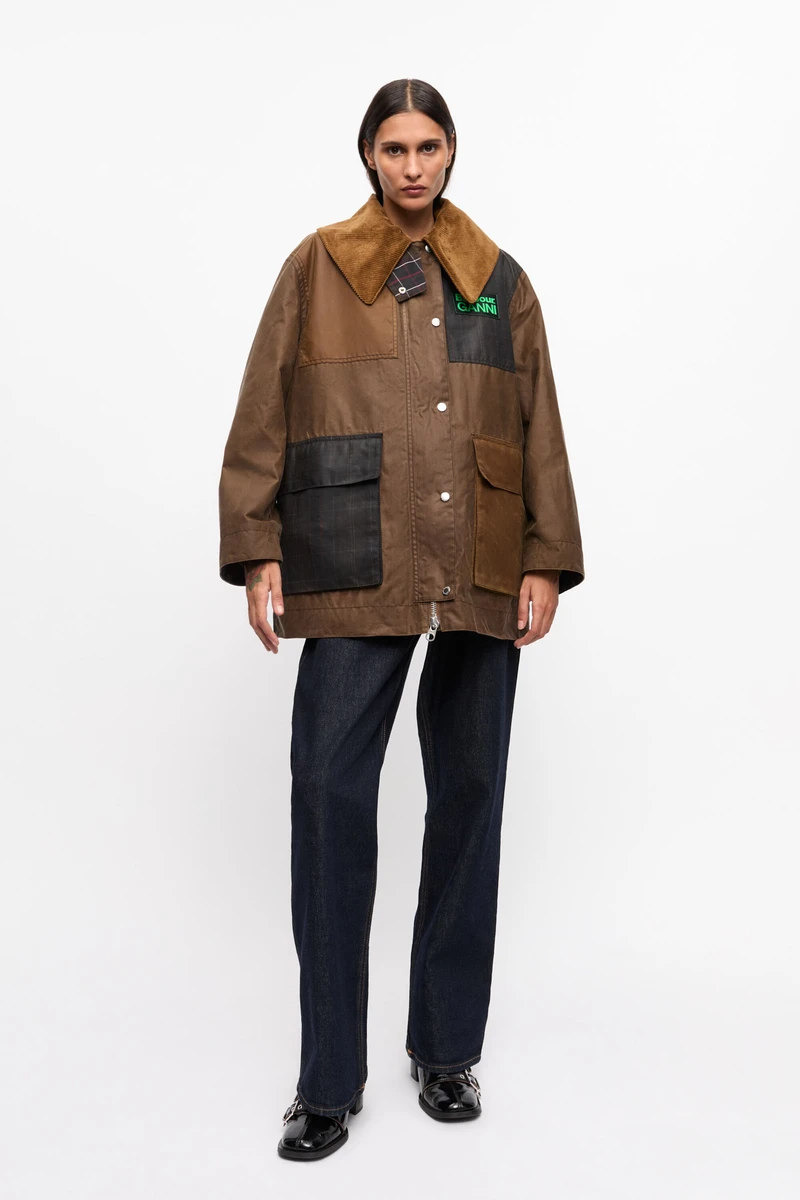 Duffle-coat GANNI x Barbour Waxed