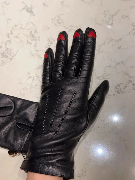 Guanti Moschino in pelle