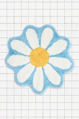 Mini Tapis de Bain Marguerite Bleue