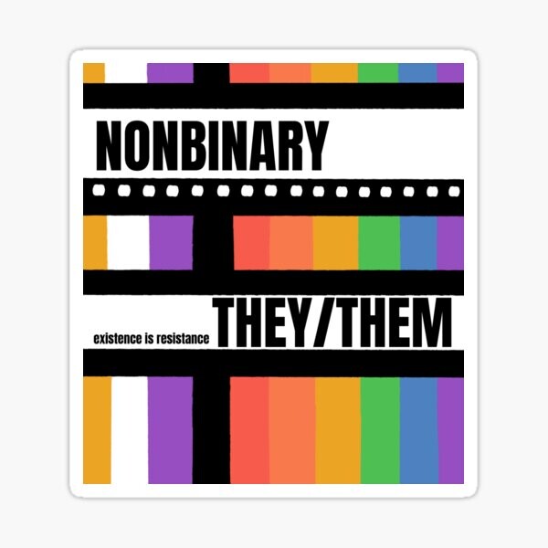 non binaire ils / eux | Sticker