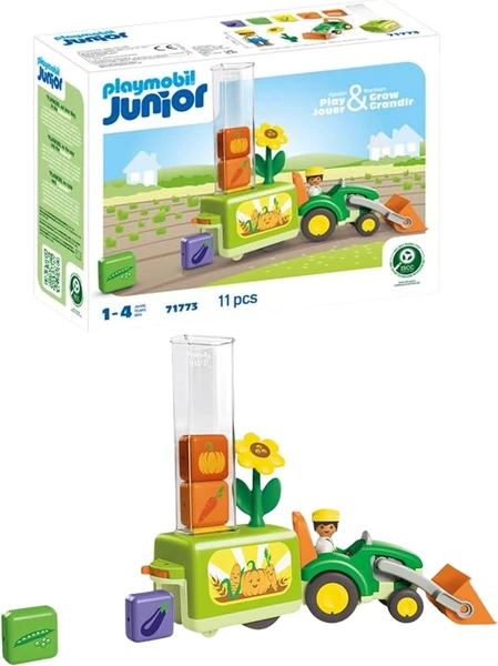Playmobil Junior - Tracteur avec planteuse Amusante