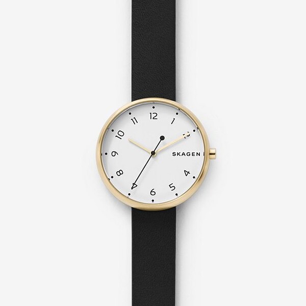 Signatur Black Leather Watch