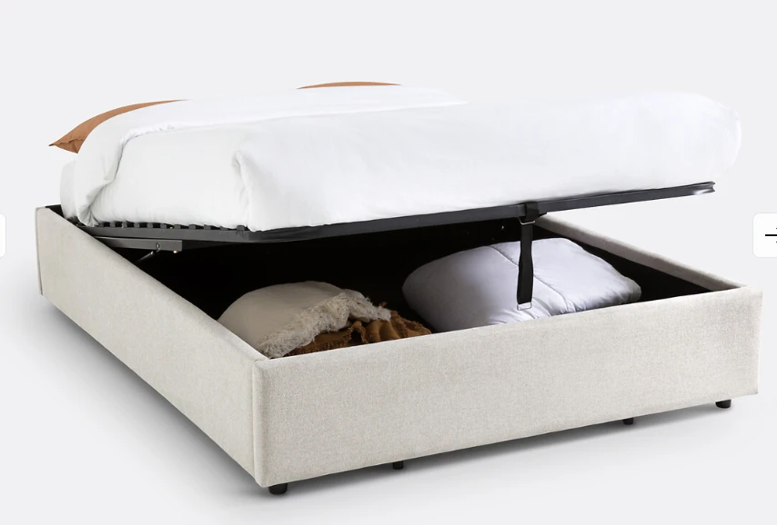 Lit coffre avec sommier relevable, Papilla