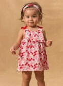 Robe body imprimée cerises coeurs