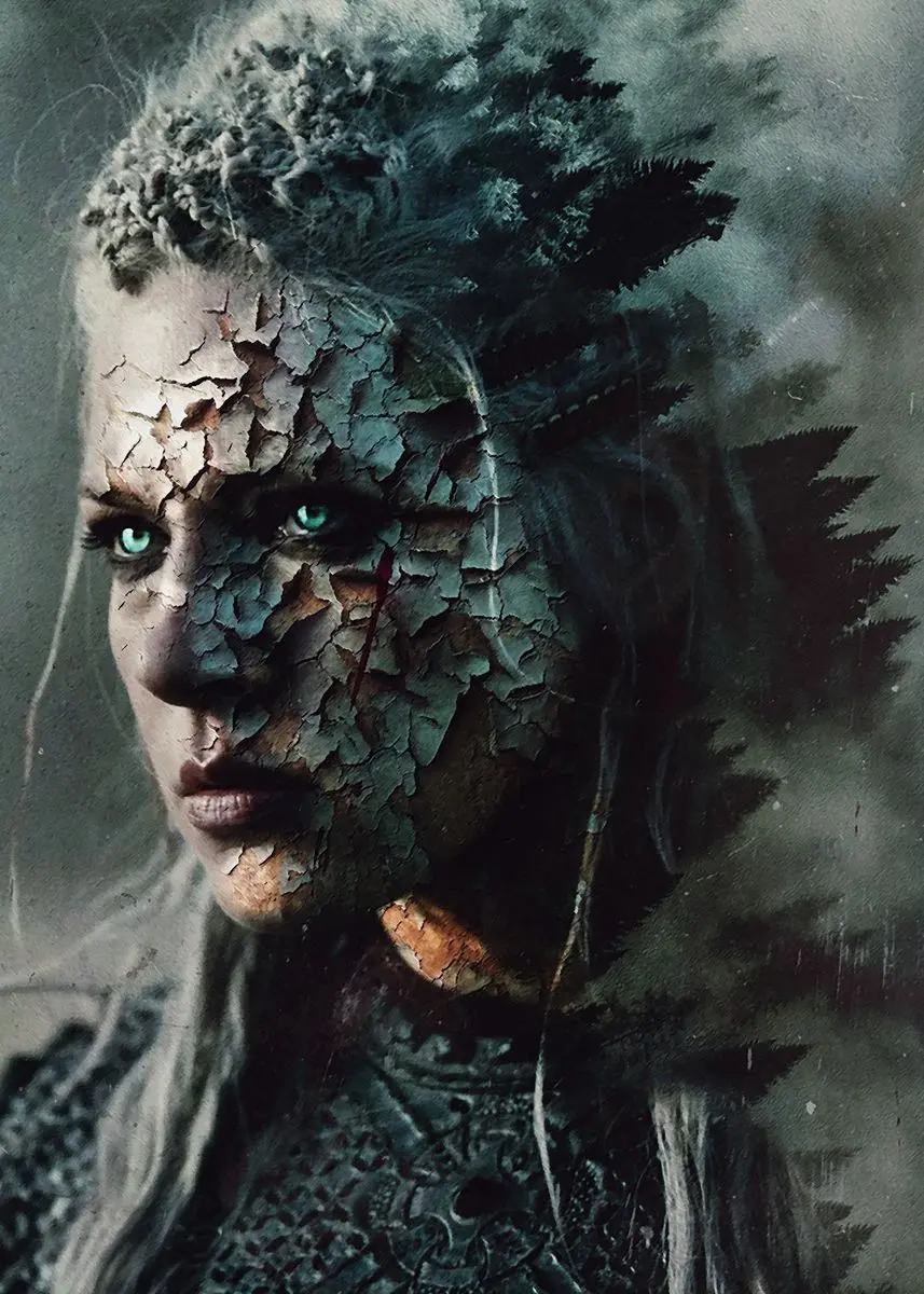 'Our Greatest Shield Maiden' Poster, picture, metal print, paint by dusan449 | Displate