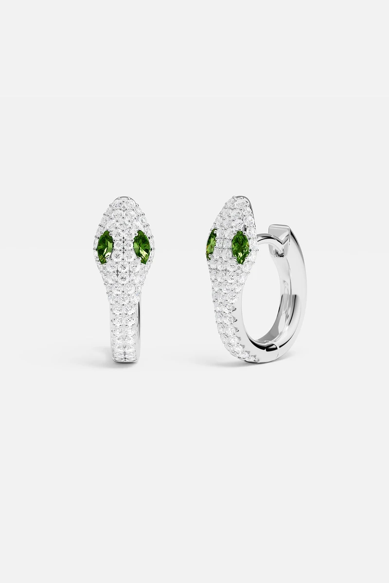 Boucles d'Oreilles Kaa - Argent