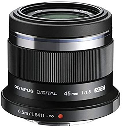 Olympus M.Zuiko Objectif Digital 45mm F1.8, focale fixe lumineuse, compatible tout appareil Micro 4/3 (modèles Olympus OM-D & PEN, Panasonic G-series), Noir: Amazon.fr: Photo & Caméscopes
