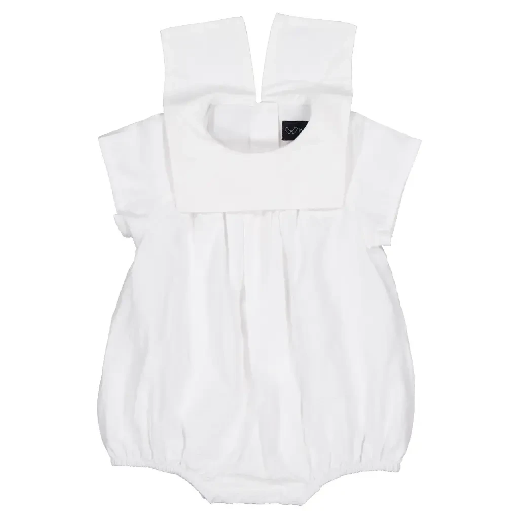 Barboteuse BOURBON-lin blanc TENUE EDOUARD
