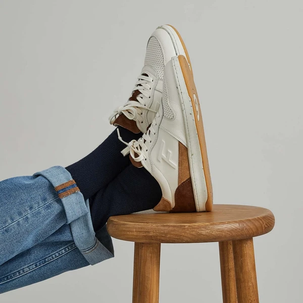 Baskets Aulne Cuir Daim - Mixte