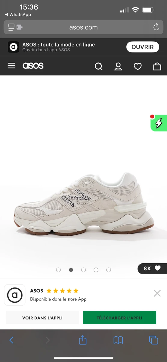Exclusivité ASOS - New Balance - 9060 - Baskets à détail léopard - Beige