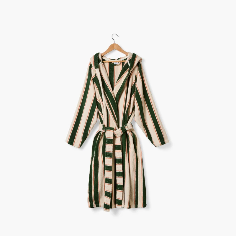 Peignoir mixte coton Lysiris vert