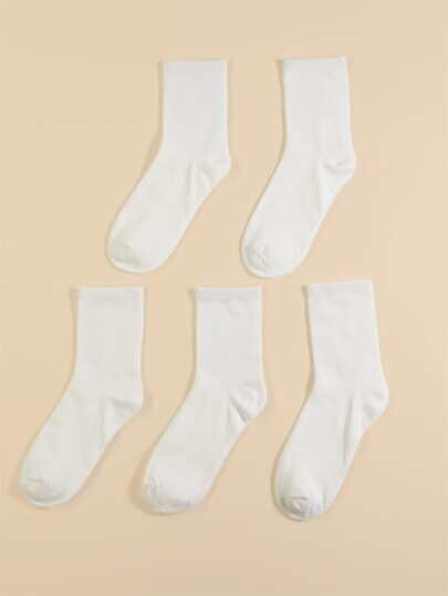 5 paires Chaussettes simple