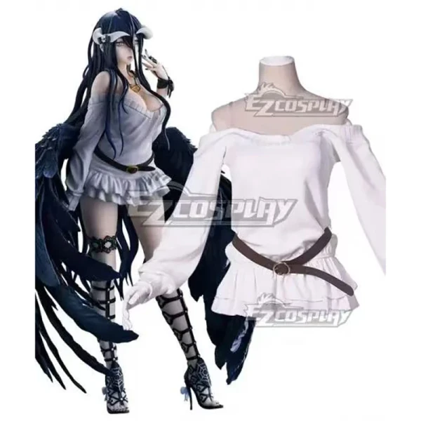 Overlord Albedo: So-Bin Girls Dress Suit Halloween Party Christmas Dress Women White Skirt Suit Carnival Cosplay Costume - AliExpress 200000532
