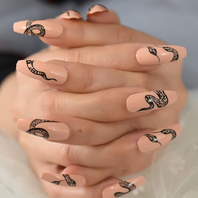 Faux Ongles Drag Serpent (24 Unités)