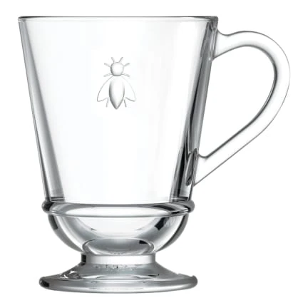 Lot de 2 mugs 27,5 cl transparents en verre