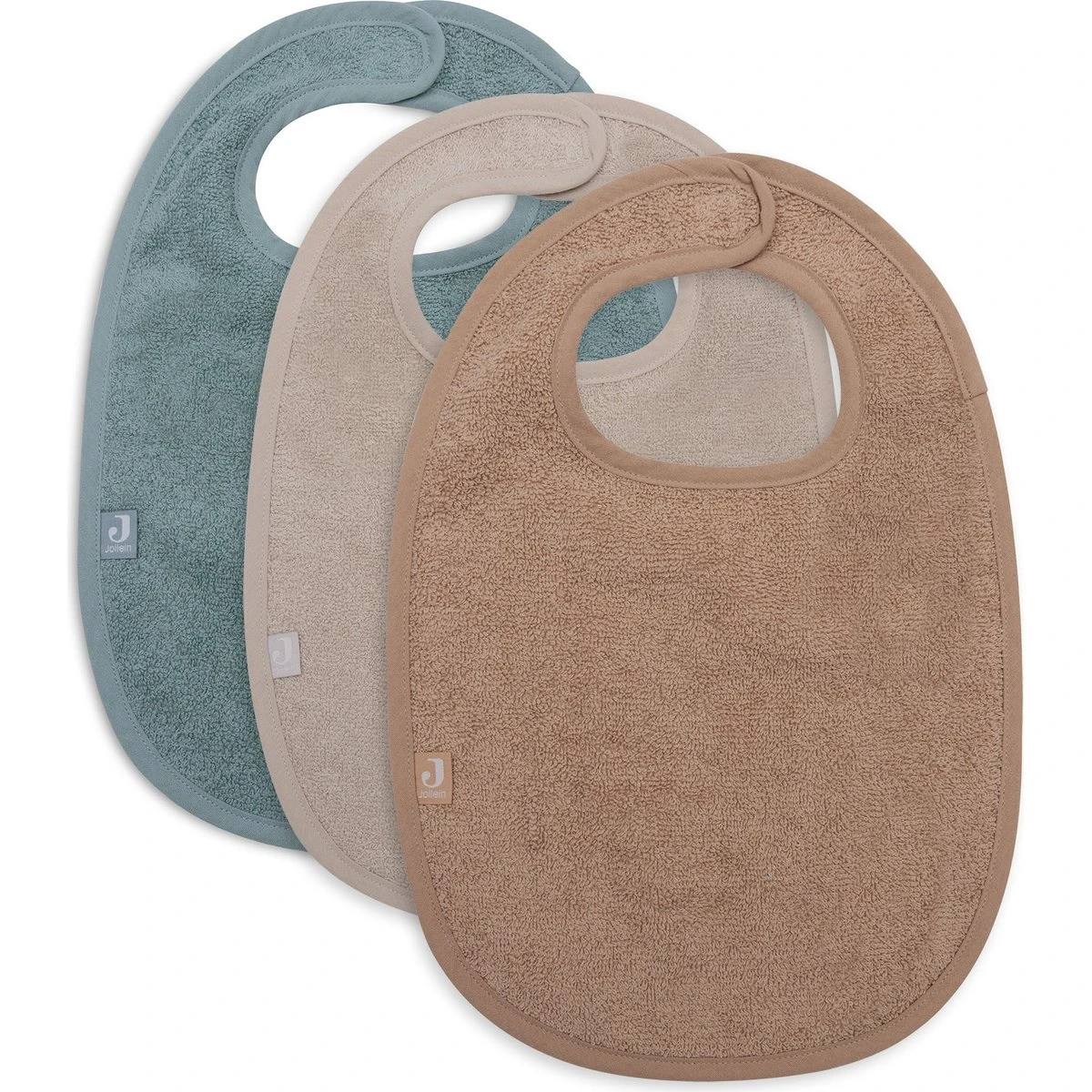 Bavoir éponge – sea green / nougat / biscuit – BONNIE BONNIE