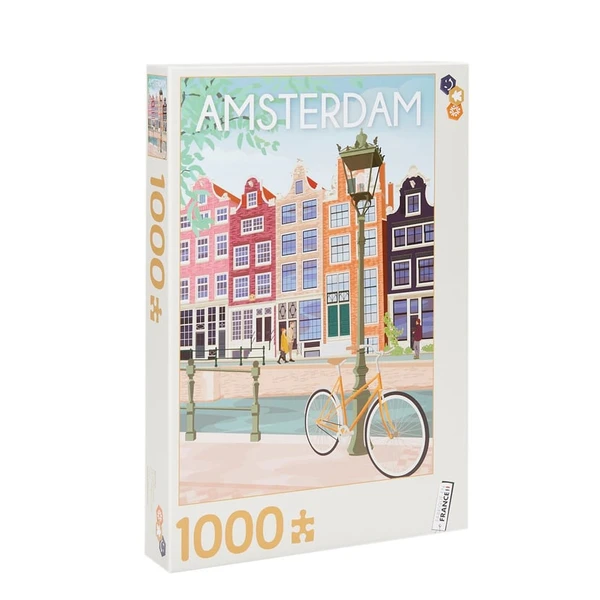 Puzzle 1000 Pièces - Amsterdam par Caroline Lhôte   | Cultura