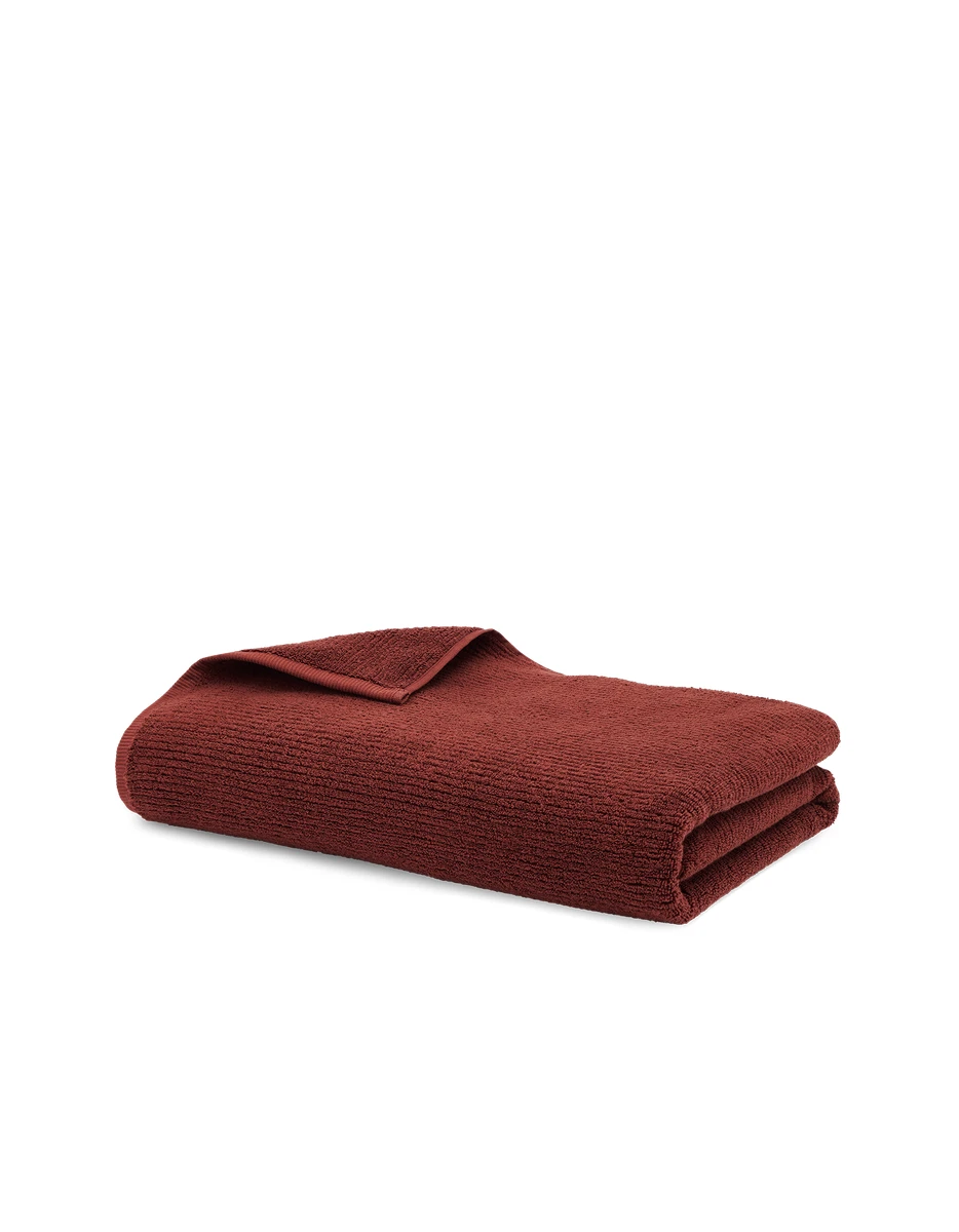 Serviette de bain moelleuse côtelée