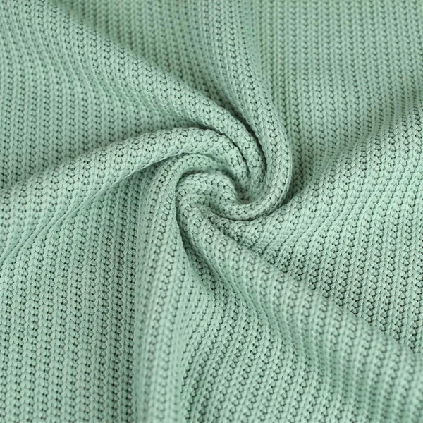Tissu tricot grosse maille vert | Couture de gilet et cardigan